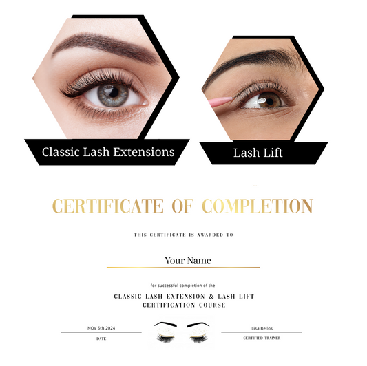 Classic Lash Extensions + Lash Lift  ONLINE COURSE