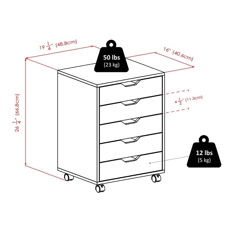 5 Drawer Lash Storage/Organization