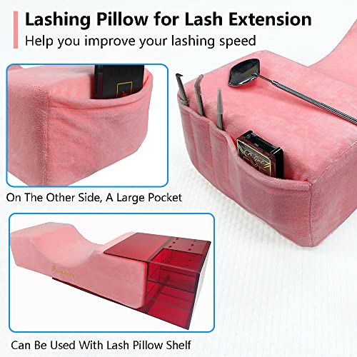 Lash Pillow for Client Comfort & Storage - 4 Colors Available